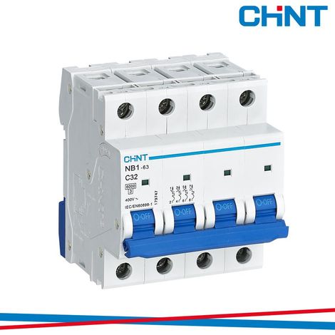 Chint nb1-63/c16-4p-6 -interruttore magnetotermico 4p 16a curva c 6ka 4m
