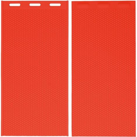 Trywise 2 pièces 5.4mm Silicone cire d'abeille moule cire d'abeille fond de teint presse moule apiculture fournitures 44x28cm rouge (1/4)