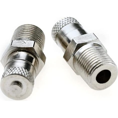 Lot de 2 valves de réservoir 1/8" BSP, BSPT, Schrader Tank Valve de 25 mm,Roue Compresseur d'air 500 PSI 35 bar (1/3)
