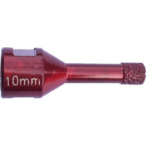 Diamwood Trépan Diamanté à Sec M14 - D. 10 mm - Ht. 63 mm - L. 35 mm - Idéal pour Grès Cérame, Pierre Naturelle, Marbre - Performance Supérieure - Utilisation à Sec ou à Eau (1/2)