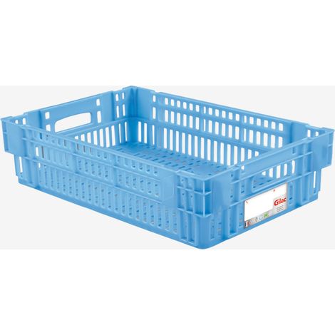 Caisse Ajourée Empilable Emboitable 600 x 400 x 146 mm HACCP - 27 L - Gilac