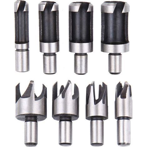 Juego de 8 brocas para madera para trabajos de carpintería, 6 mm/10 mm/13 mm/16 mm, Versalles (1/5)
