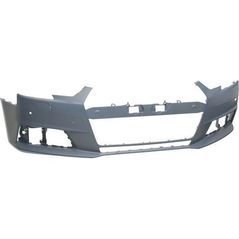 Pare-choc avant à peindre avec 2 trous radars et lave-phares Audi A4 5 B9 phase 1 2015-2019