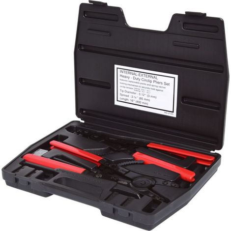 KS Tools Sicherungszangen-Satz mit Ratschenfunktion, 14-tlg