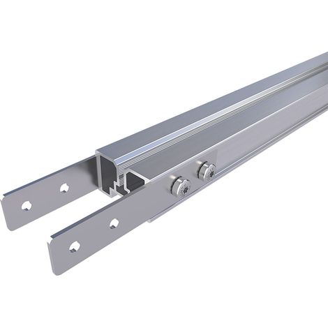 HSI Terra Systec Profilverbinder Aluminium Pressblank inkl. Schrauben 100 mm - 10 Stück