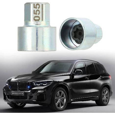 Clé de blocage de roue antivol, douille de sécurité pour BMW Série 1 3 5 6 7 X1 X2 X3 X4 X5 X6 Z4, référence 055 (1/5)
