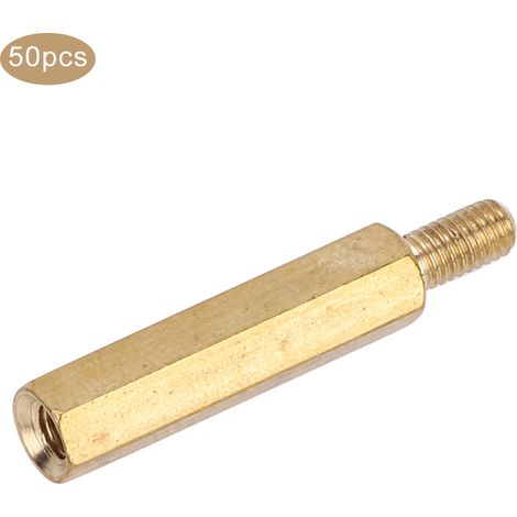 Kit de remplacement de raccords en laiton M3 à tête hexagonale simple pour circuit imprimé (M3 x 20, 50 pièces) (1/5)