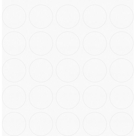 Tapones para muebles autoadhesivos ABS blanco liso diámetro 14 10113 PE01 (hoja de 25 piezas) Riex JS10 (1/4)