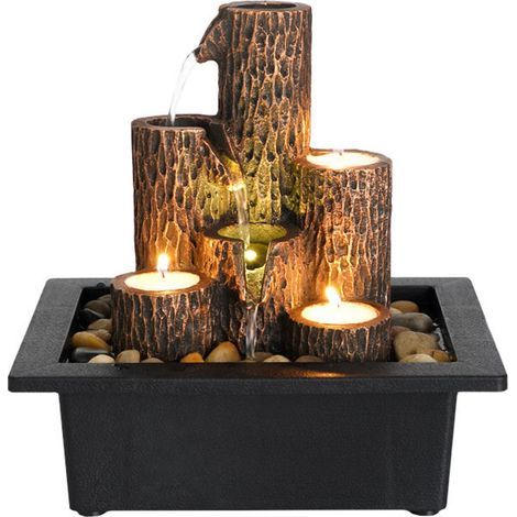 Fontaine décorative de bureau. décoration feng shui pour bureau. objets en résine (1/5)