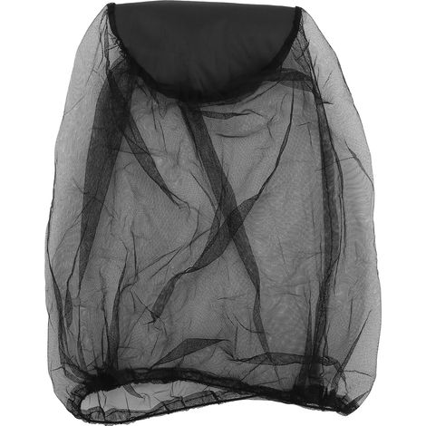 Moustiquaire de Tête pour Randonnée Pêche Camping - Protection Anti-Moustiques Noir (1/5)