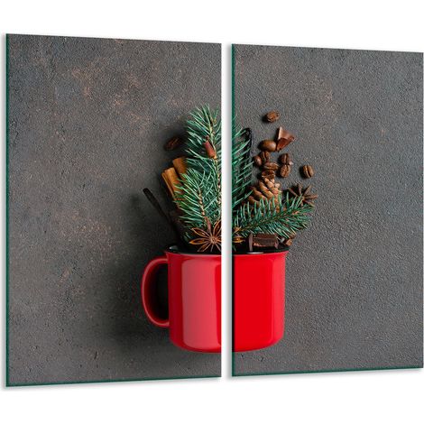 Tagliere in vetro 2x 30x52 Natale (1/5)