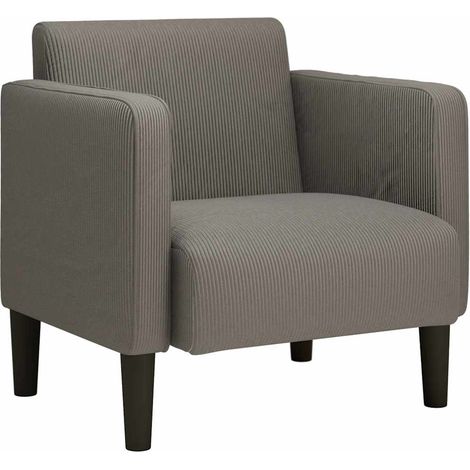 Canapé-chaise accoudoirs，Sofa pour Salon，Banquette gris clair 54 cm tissu velours côtelé CFW656187 (1/5)