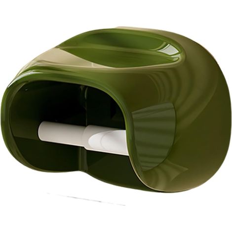Porte-papier toilette moderne avec étagère de rangement (1/5)