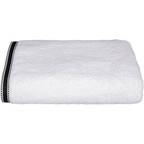 Toalla de baño «Joia» - algodón 550 gr/m² - blanco 100 x 150 cm - Atmosphera créateur d'intérieur