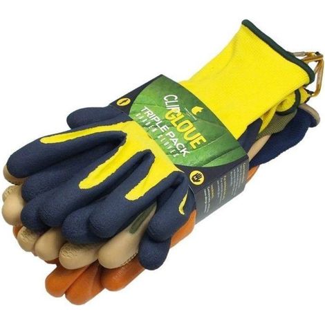 Gardeners Triple Pack Gloves - Mens - Medium - TGGL097