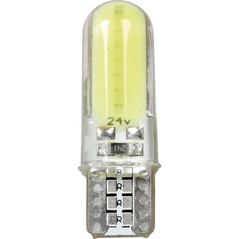 24V Mega-Led 24 - 2 SMD x 12 chip - (T10) - W2,1x9,5d - 2 pz - Scatola - Bianco (1/4)