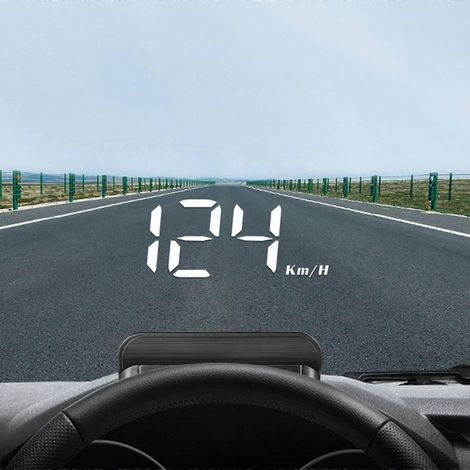 Affichage tête haute GPS universel pour voiture : compteur de vitesse, direction, alerte de survitesse, effacement des codes d'erreur (1/5)