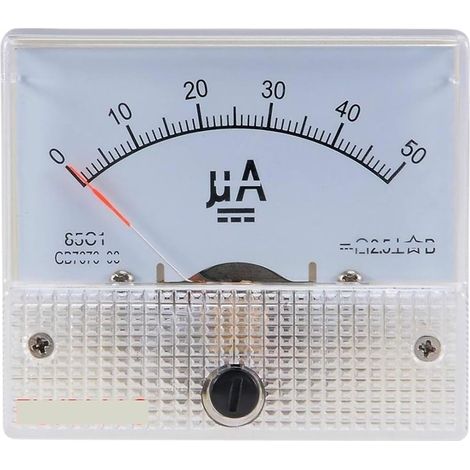 85C1 Ampèremètre analogique à aiguille CC 100uA 200uA 500uA, panneau (1/5)
