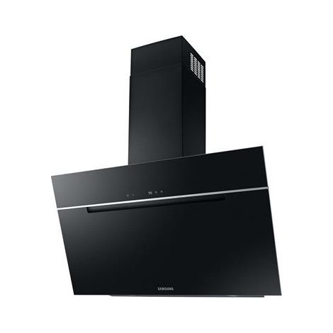 Samsung – Hotte décorative inclinée 90cm 558 m3/h noir – Aspiration mixte – Niveau sonore 55/68/73 dBA – Filtre à graisses métallique – NK36C7070WB (1/5)