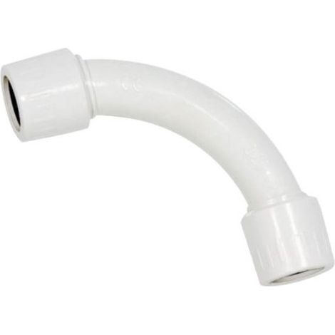 Raccordo Tubo Rigido Diametro 32mm IP65 Curva Semplice 90° Tubo a Tubo FAEG FG16132
