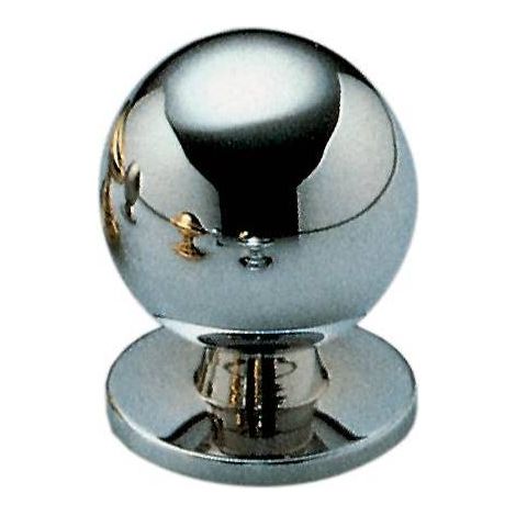 Blister pomolo 2172 2021 d 20 mm. ottone bianco 2 pezzi