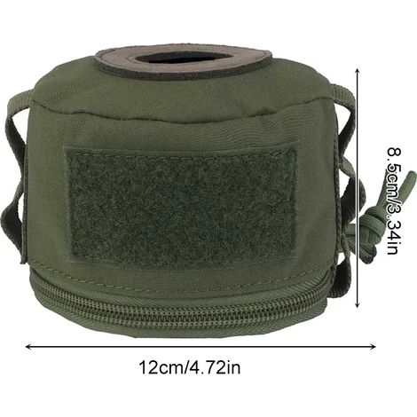 Housse de protection portable vintage pour bidon d'essence, sac de rangement anti-chute et anti-collision pour bouteille de gaz, idéal pour le camping et les réchauds portables. (1/5)