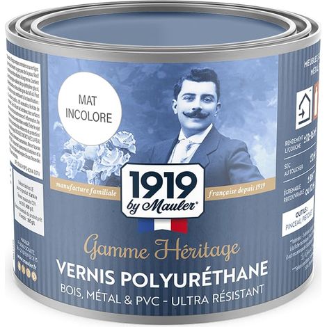Vernis Polyuréthane Bois, Métal, PVC - Mat Incolore 0,5L (1/5)