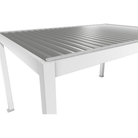 Pergola Gr. 4,5 x 3 weiß/silber-metallic