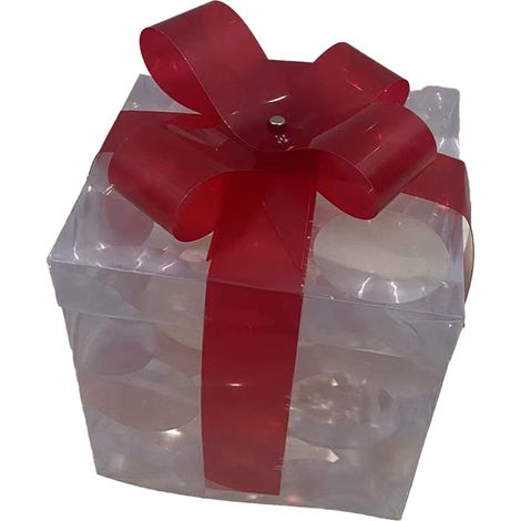 Elegante, romantische Geschenkbox mit Beleuchtung für Zuhause, Kamin, Garten, Hochzeit oder Party (1/2)