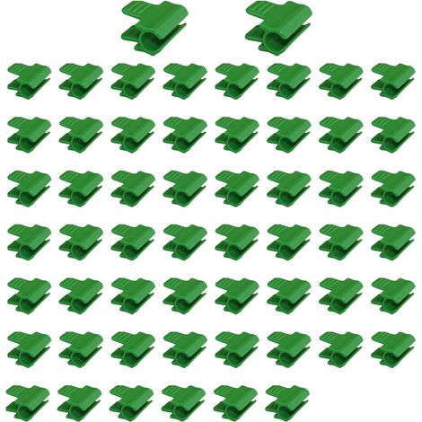 Collier De Serrage - Diamètre Extérieur 16 mm - Pour Film De Serre Et Bâche Jardin - Lot De 48 Pièces - Vert