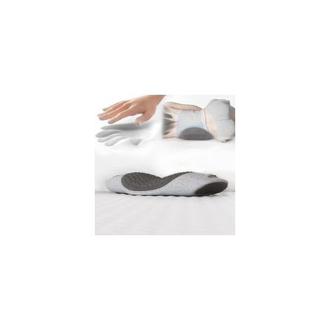 Masseur dorsal avec thermothérapie, masseur dorsal 3 en 1 Smooth Spine Triple Fusion, coussin de soutien lombaire électrique à hauteur réglable (gris)
