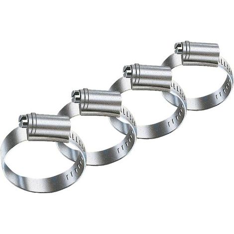 Schlauchschellen-Set 4-teilig, verzinkt 10-16 mm (1/3)