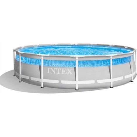 Piscina tubular prisma con ventana - 427 x 107 m - Intex