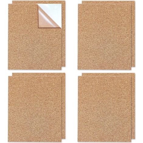 Selbstklebende Korktafel im A4-Format, geeignet für Wandflächen oder Heimwerkerprojekte. (1/5)