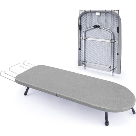 Table à repasser avec support en fer, mini planche à repasser lourde, petite planche à repasser portable pliable pour chambres, appartements et voyages