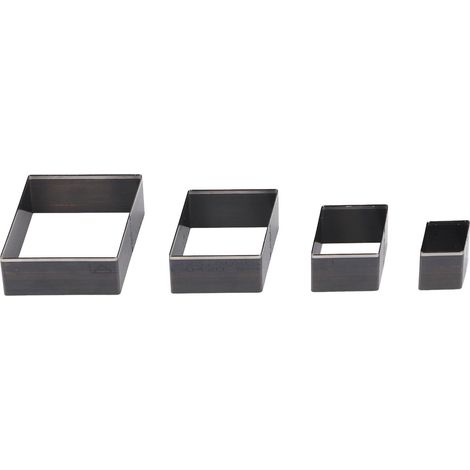 matrices de perforation en acier allié, 48, 38, 28 et 18 mm, pour le moulage et la découpe polyvalents de tissus et de bandes d'argile. (1/5)