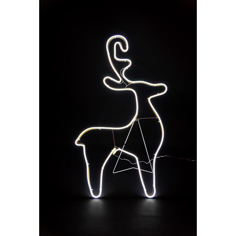 Reindeer Rope Light Silhouette-cool white 74 x 40cm (1/5)