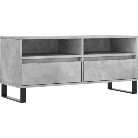 Mueble TV multimedia Estante TV Aparador TV Comedor Salón Dormitorio 100 x 345 x 445 cm Madera de ingeniería gris 020025478 (1/5)