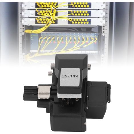 Cliveuse de fibre optique à ressort automatique, cliveuse de fibre optique haute précision avec 16 points de coupe et 80 000 cycles de coupe, cliveuse de fibre optique FTTH avec collecteur de déchets. (1/5)