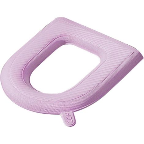 Coussin de siège de toilette imperméable en EVA housse souple réutilisable accessoire salle de bain pour seniors maison et hôtel (1/5)