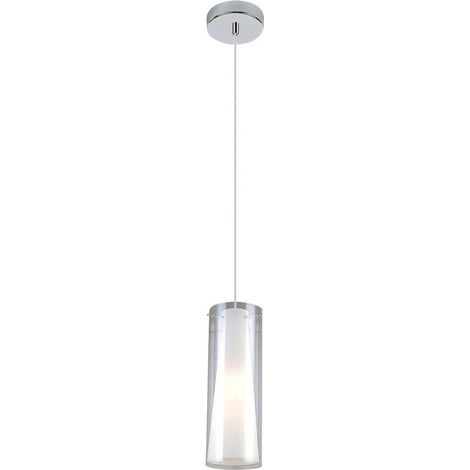 Lampada a sospensione Italux Carole cromata E27 Ø11