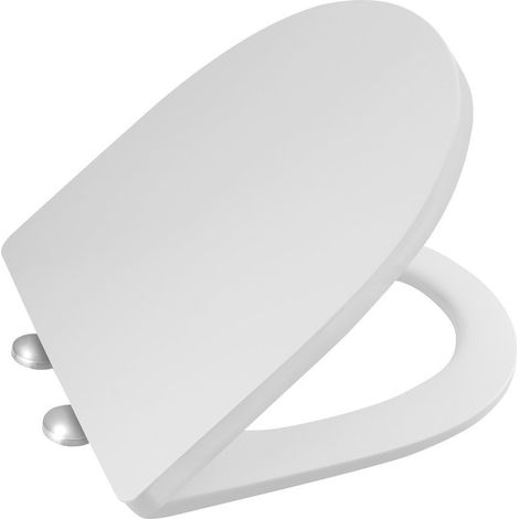 Abattant WC LEON, Slim, Soft Close, Easy Take, blanc (1/3)