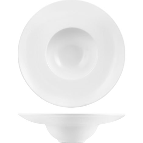 H&H Piatto Pasta STW Bianco Cm24 (1/4)