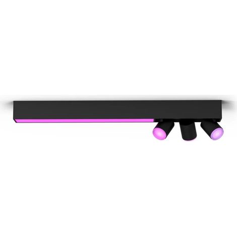 Philips Hue Centris Spot en saillie à 3 points lumineux + 1 Barre Lumineuse Rectangulaire (Blanc) Lumière blanche et colorée - White and Color Ambiance (1/5)
