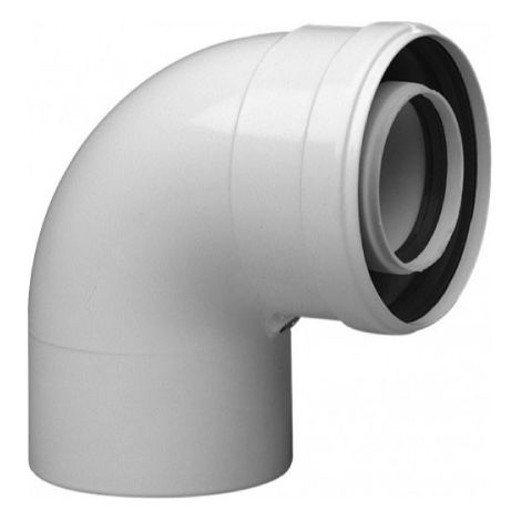 CURVA COASSIALE 90 ° DI PARTENZA EE 60/100 BAXI SPA
