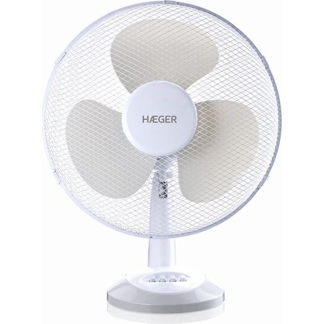 Haeger FA-016.007A Tischventilator weiß 40 cm 45 W