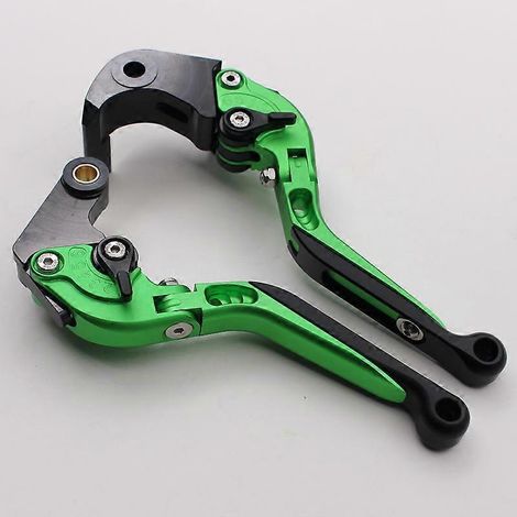 Levier de frein réglable en alliage d'aluminium modifié pour moto S1000RR 2015-2020 (télescopique, vert) (1/5)
