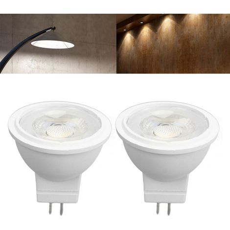 MR11 4-Pin-Einbaustrahler, 3 W, 110 V, dimmbar, für Schienensysteme, Gartenbeleuchtung, Möbelbeleuchtung oder Einbauleuchten, warmes Licht (1/5)