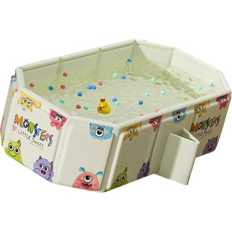 Baignoire pliable pour bébé avec rembourrage en coton doux et perles pour le confort du nourrisson et fond antidérapant en PVC assurant la baignoire pliable (1/5)
