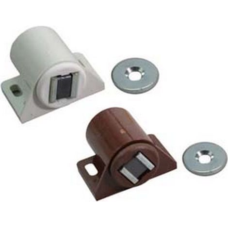 100PZ CRICCHETTO MAGNETICO K6 TONDO - mm,30x30x19, in plastica marrone